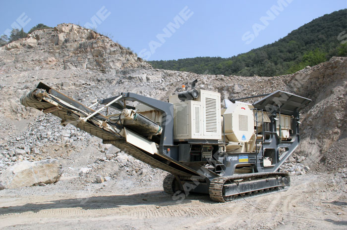 山西時(shí)產(chǎn)150噸移動式花崗巖破碎生產(chǎn)線