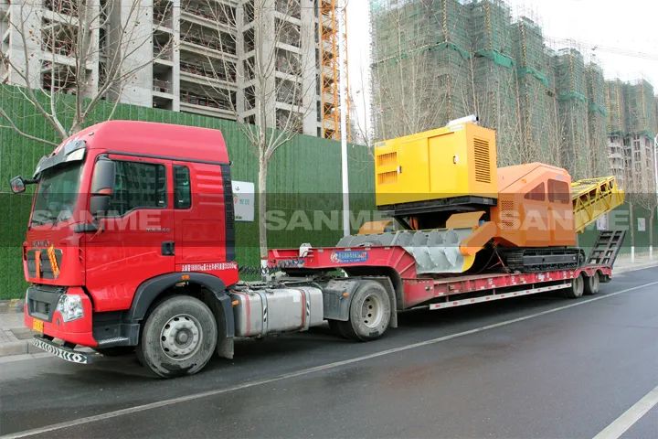 顛覆傳統(tǒng)裝車方式，山美履帶式取料機助您實現(xiàn)降本增效、節(jié)能減排！