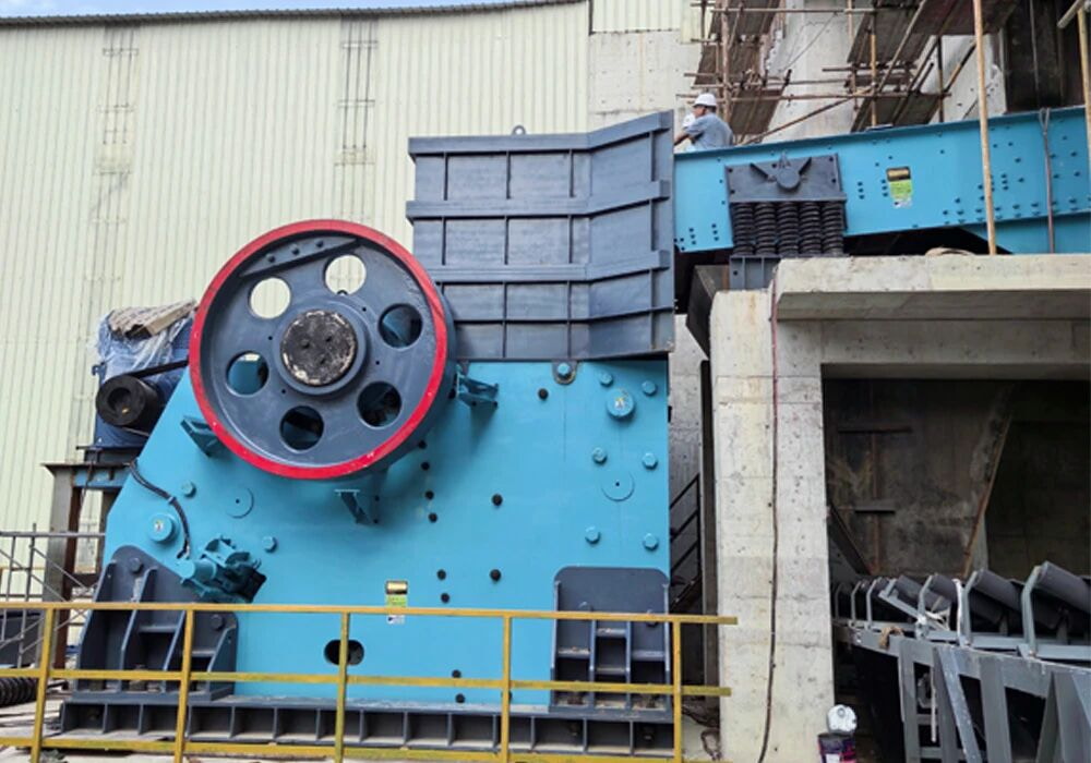 再創(chuàng)佳績！上海山美股份JC771超1800噸/小時大型顎破成功應用于柳州祥云建材技改項目